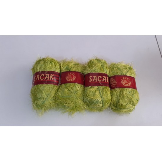 Aldemir Saçak Fıstık Yeşili 4 Yumak (4 x 250gr) 1000gr Aldemir Saçak Fıstık Yeşili 4 Yumak (4 x 250gr) 1000gr
