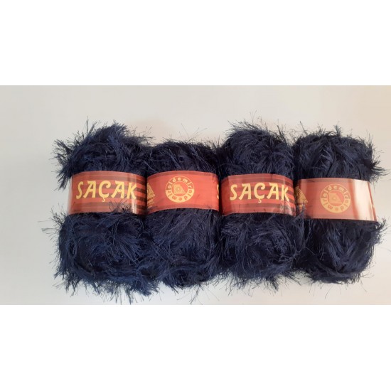 Aldemir Saçak Lacivert 4 Yumak (4 x 250gr) 1000gr Aldemir Saçak Lacivert 4 Yumak (4 x 250gr) 1000gr