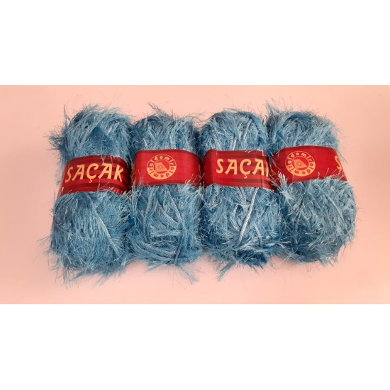 Aldemir Saçak Kot Rengi 4 Yumak (4 x 250gr) 1000gr Aldemir Saçak Kot Rengi 4 Yumak (4 x 250gr) 1000gr