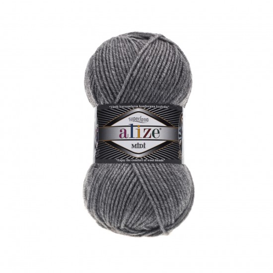 Alize Superlana Midi 21 Gri Melanj Alize Superlana Midi 21 Gri Melanj