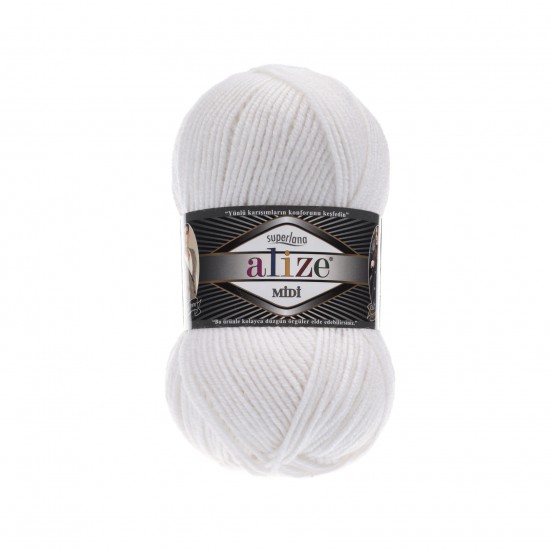 Alize Superlana Midi 55 Beyaz Alize Superlana Midi 55 Beyaz