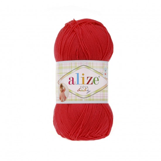 Alize Diva Baby 56 Kırmızı (5'li Paket) Alize Diva Baby 56 Kırmızı (5'li Paket)