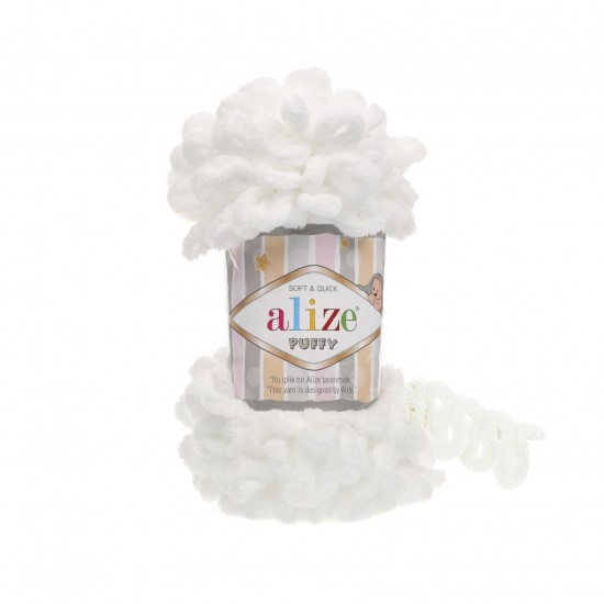 Alize Puffy 55 Beyaz Alize Puffy 55 Beyaz