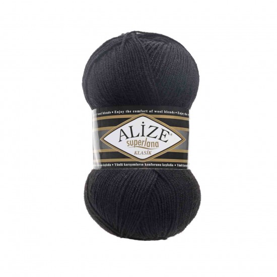 Alize Superlana Klasik 60 Siyah Alize Superlana Klasik 60 Siyah