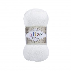 Alize Diva 55 Beyaz Alize Diva 55 Beyaz