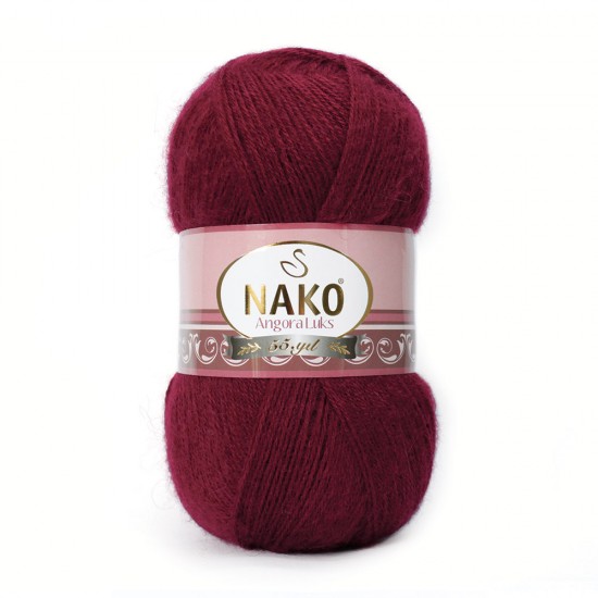 Nako Angora Luks 1238 Kızıl Bordo Nako Angora Luks 1238 Kızıl Bordo