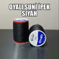 Oyalı Suni İpek Siyah Oyalı Suni İpek Siyah