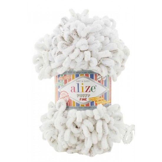 Alize Puffy Fine 686 Kar Leoparı Alize Puffy Fine 686 Kar Leoparı
