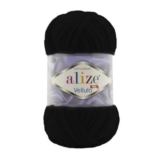 Alize Velluto  60 Siyah