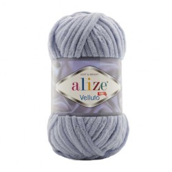 Alize Velluto  87 Koyu Gri