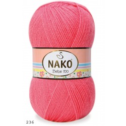 Nako Bebe 100 Gül Pembe 236 Nako Bebe 100 Gül Pembe 236