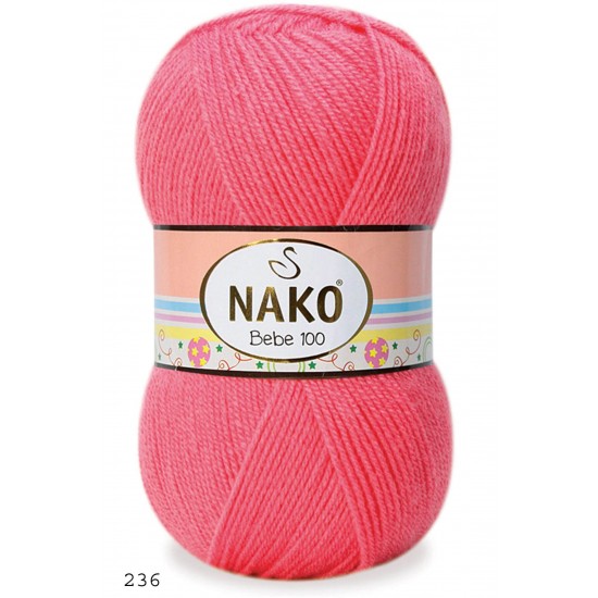 Nako Bebe 100 Gül Pembe 236 Nako Bebe 100 Gül Pembe 236