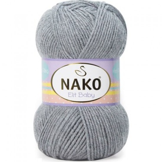Nako Elit Baby 195 Açık Gri Melanj Nako Elit Baby 195 Açık Gri Melanj