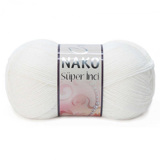 Nako Süper İnci 208 Beyaz Nako Süper İnci 208 Beyaz
