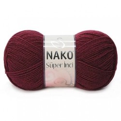 Nako Süper İnci 999 Bordo Nako Süper İnci 999 Bordo