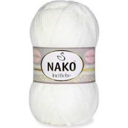 Nako İnci Bebe 208 Beyaz