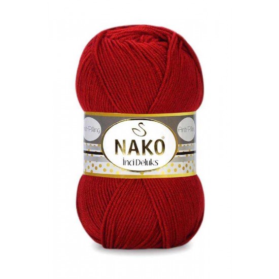 Nako İnci Deluks 1175 Koyu Kırmızı Nako İnci Deluks 1175 Koyu Kırmızı