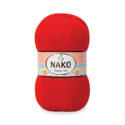 Nako Bebe 100 Alev Kırmızı 207 Nako Bebe 100 Alev Kırmızı 207