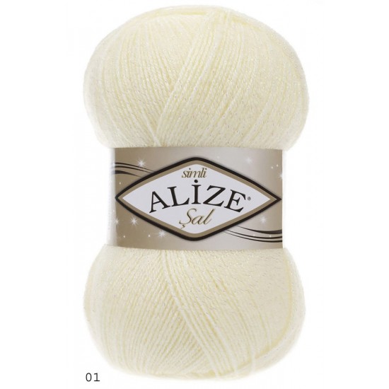 Alize Şal Sim 01 Krem Alize Şal Sim 01 Krem