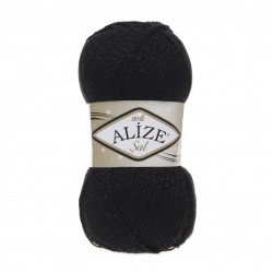 Alize Şal Sim 60 Siyah Alize Şal Sim 60 Siyah