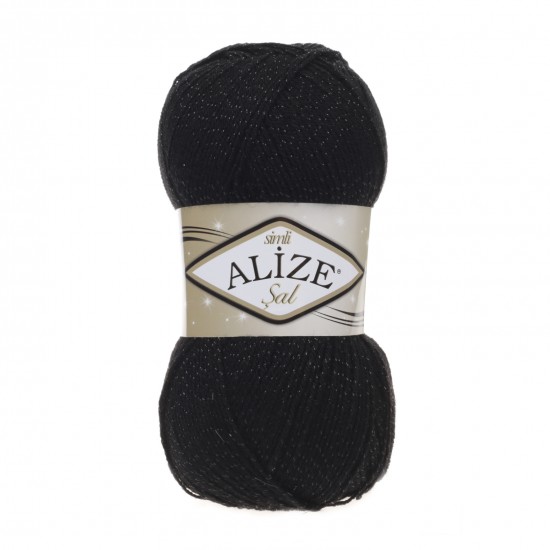 Alize Şal Sim 60 Siyah Alize Şal Sim 60 Siyah
